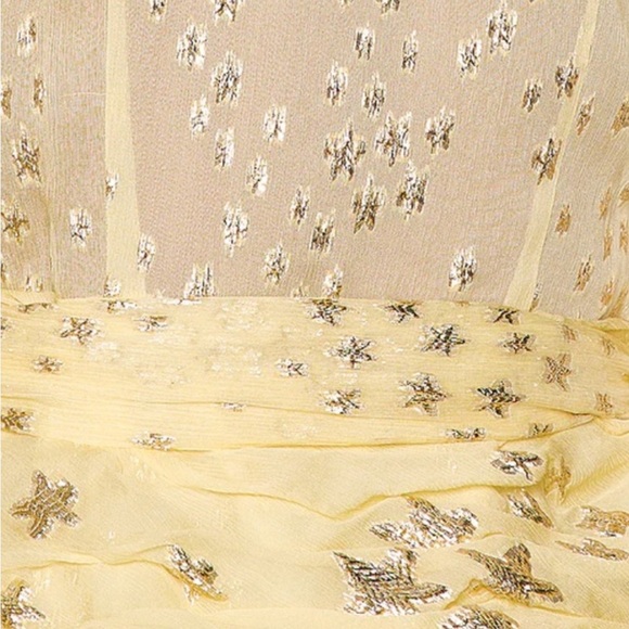 LOVESHACKFANCY Rina Mini Dress Sunflower Yellow Size 4 Small NWT - Picture 4 of 6